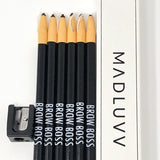 Madluvv  Brow Boss Mapping Pencil + Sharpener Set